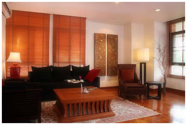The living rooms of large apartments are spacious, elegant and washed in natural light